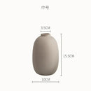 Minimalist matte pastel geometric ceramic vase living room decor