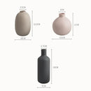 Minimalist matte pastel geometric ceramic vase living room decor