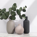 Minimalist matte pastel geometric ceramic vase living room decor