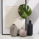 Minimalist matte pastel geometric ceramic vase living room decor