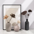 Minimalist matte pastel geometric ceramic vase living room decor