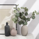 Minimalist matte pastel geometric ceramic vase living room decor