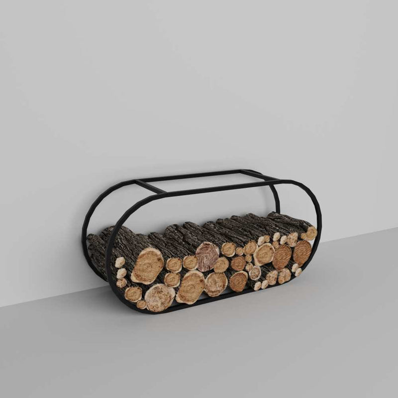 Minimalist Metal Firewood Holder