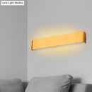 Minimalist black & silver led wall lamp – living room warm white light