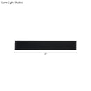 Minimalist black & silver led wall lamp – living room warm white light