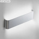 Minimalist black & silver led wall lamp – living room warm white light