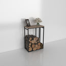Minimalist Metal Log Rack