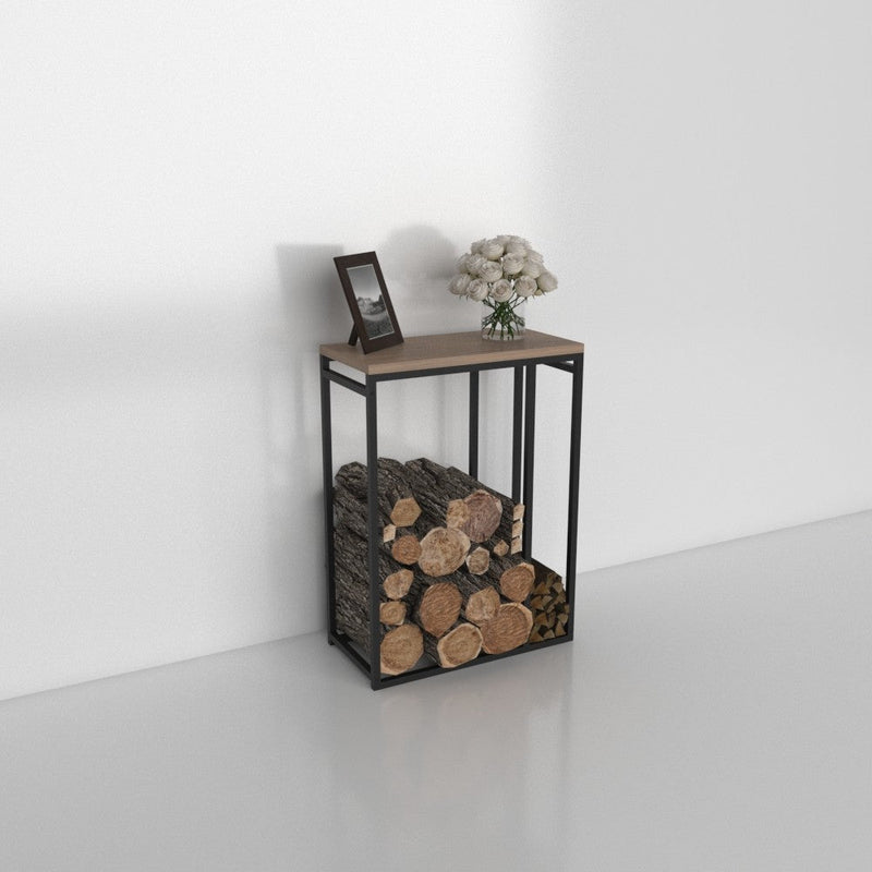 Minimalist Metal Log Rack