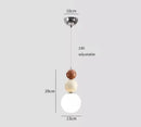 Minimalist nordic terracotta & sage pendant light bedroom