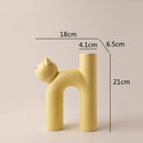 DecorBites™ Cathead H-Shaped Tube Vase for Flower Hydroponics Arrangement