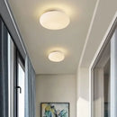 Minimalist oval white frosted glass big ball pendant lamp living room