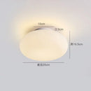Minimalist oval white frosted glass big ball pendant lamp living room