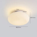 Minimalist oval white frosted glass big ball pendant lamp living room