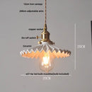 DecorBites™ Ceramic LED Pendant Light Fixture Minimalist Wood Decor Hanging Lamp
