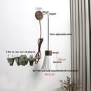 Minimalist ribbed ceramic led wall lamp bedroom wood decor