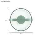 DecorBites™ Minimalist LED Acrylic Wall Lamp in Green - White/Warm Light, 12.5"/16.5" Dia