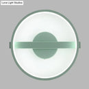 DecorBites™ Minimalist LED Acrylic Wall Lamp in Green - White/Warm Light, 12.5"/16.5" Dia