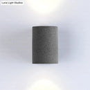 Minimalist speckled concrete led wall light for living room