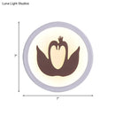 DecorBites™ Minimalist Swan Wall Light with LED Silhouette for Bedroom Décor