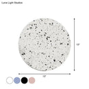 Minimalist terrazzo round led wall sconce bedroom light