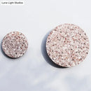 Minimalist terrazzo round led wall sconce bedroom light
