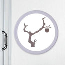 Minimalist tree silhouette acrylic wall lamp white & coffee bedroom