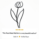 Floral Decor for Metal Wall Art