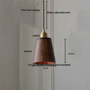 Minimalist walnut and brass glass led pendant lamp dining room