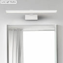 Minimalist white acrylic led vanity mirror light bathroom fixture