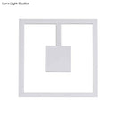 Minimalist white acrylic wall light fixture bedroom direct wired electric