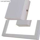 Minimalist white acrylic wall light fixture bedroom direct wired electric