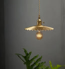 Minimalist white and black glass pendant light for bedroom