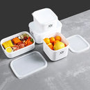 Minimalist white bento box – kitchen food storage container