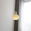 Minimalist white ceramic led pendant lamp dining room warm glow