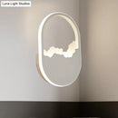 Minimalist white cloud led wall sconce bedroom mirror wall lamp
