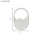 Minimalist white cloud led wall sconce bedroom mirror wall lamp