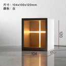 Minimalist white concrete church table lamp bedroom night light