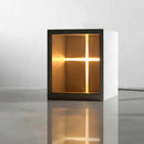 Minimalist white concrete church table lamp bedroom night light