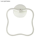 DecorBites™ Minimalist White Curved Square LED Acrylic Wall Sconce - Warm White Lighting