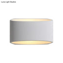 Minimalist white cylindrical led wall sconce bedroom wall lamp