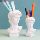 Minimalist white david portrait resin sculpture living room decor