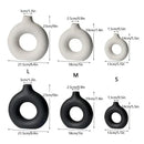 DecorBites™ Ceramic Donut Vase: Nordic Art Pampas Grass Home Decor Office Living Room