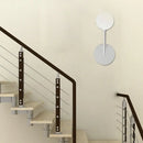 Minimalist white finish frosted glass wall lamp for bedroom 110v-120v