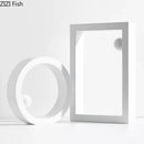 Minimalist white geometric circle desk ornament office decor