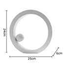 Minimalist white geometric circle desk ornament office decor