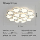 Minimalist white ginkgo biloba ceiling lamp bedroom cloud light