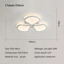 Minimalist white ginkgo biloba ceiling lamp bedroom cloud light