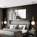 Minimalist white glass ball pendant light – dining room fixture