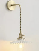 Minimalist white glass pendant light for dining room