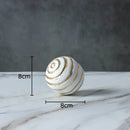 Minimalist white & gold geometric desk decoration living room art